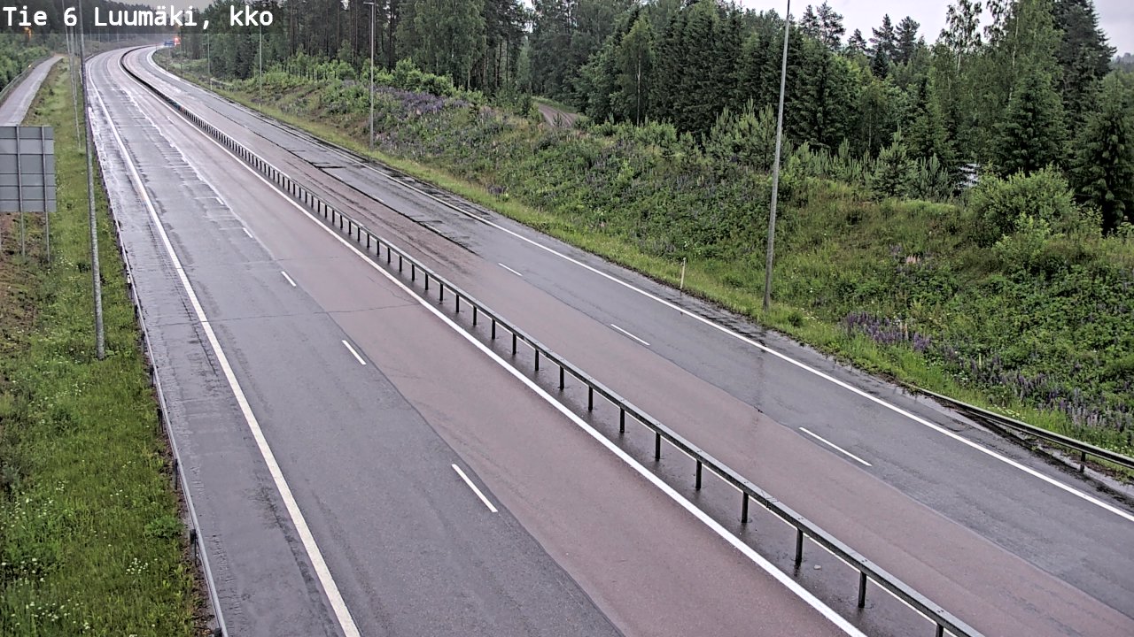 Kelikamerat Kuva Tie 6 Luumäki, kirkko, Luumäki, Etelä-Karjala