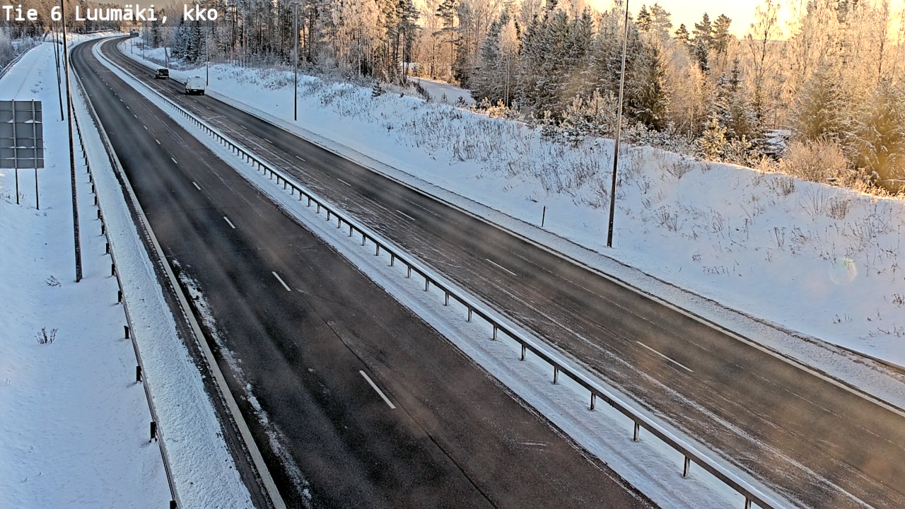 Weather Camera Image Road 6 Luumäki, kirkko, Luumäki, Etelä-Karjala