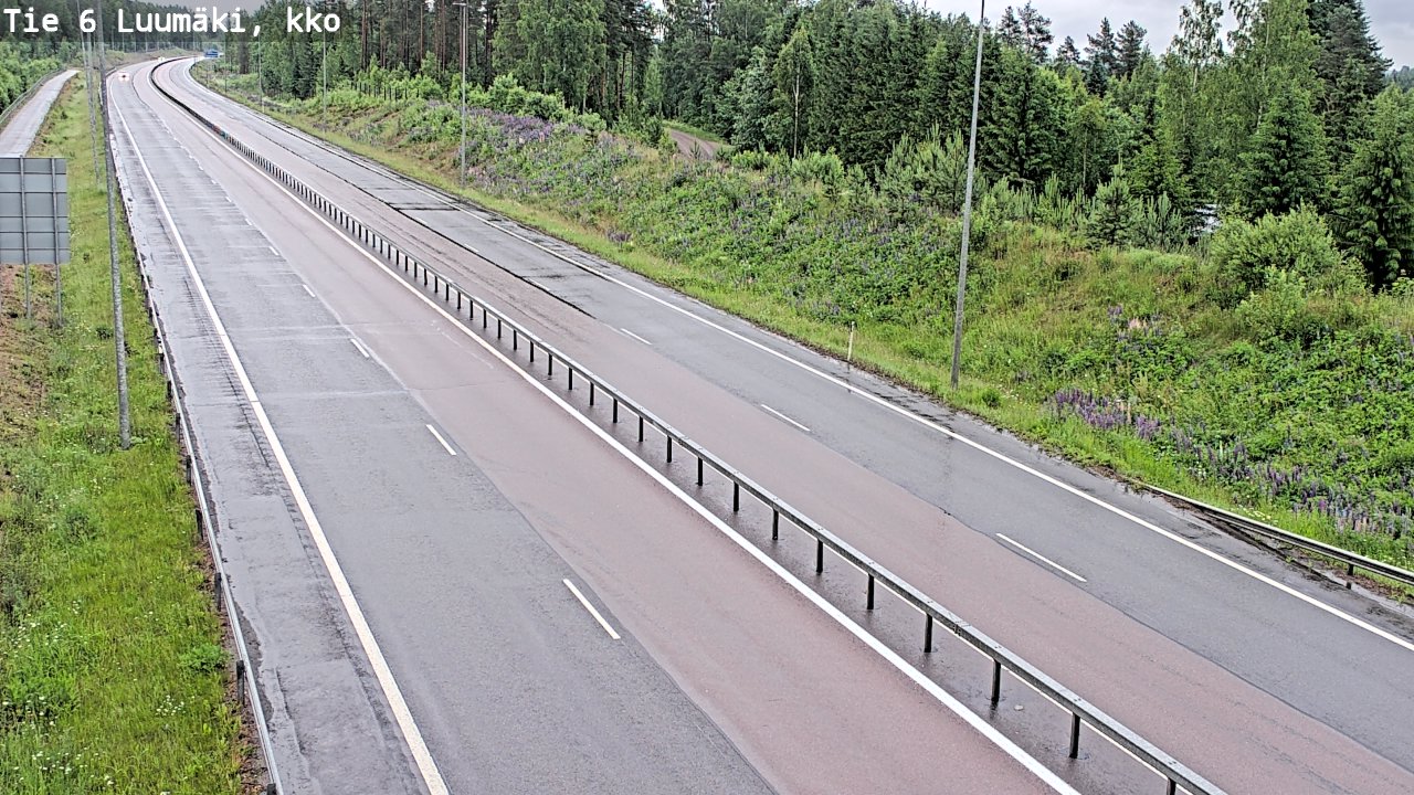Kelikamerat Kuva Tie 6 Luumäki, kirkko, Luumäki, Etelä-Karjala