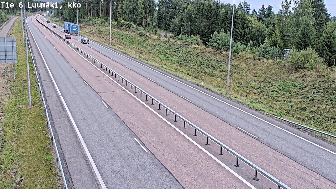 Weather Camera Image Road 6 Luumäki, kirkko, Luumäki, Etelä-Karjala