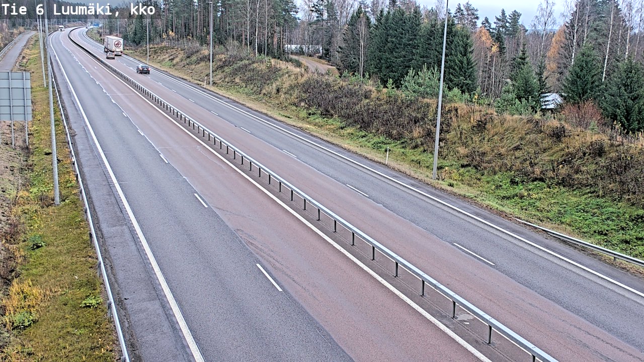 Kelikamerat Kuva Tie 6 Luumäki, kirkko, Luumäki, Etelä-Karjala