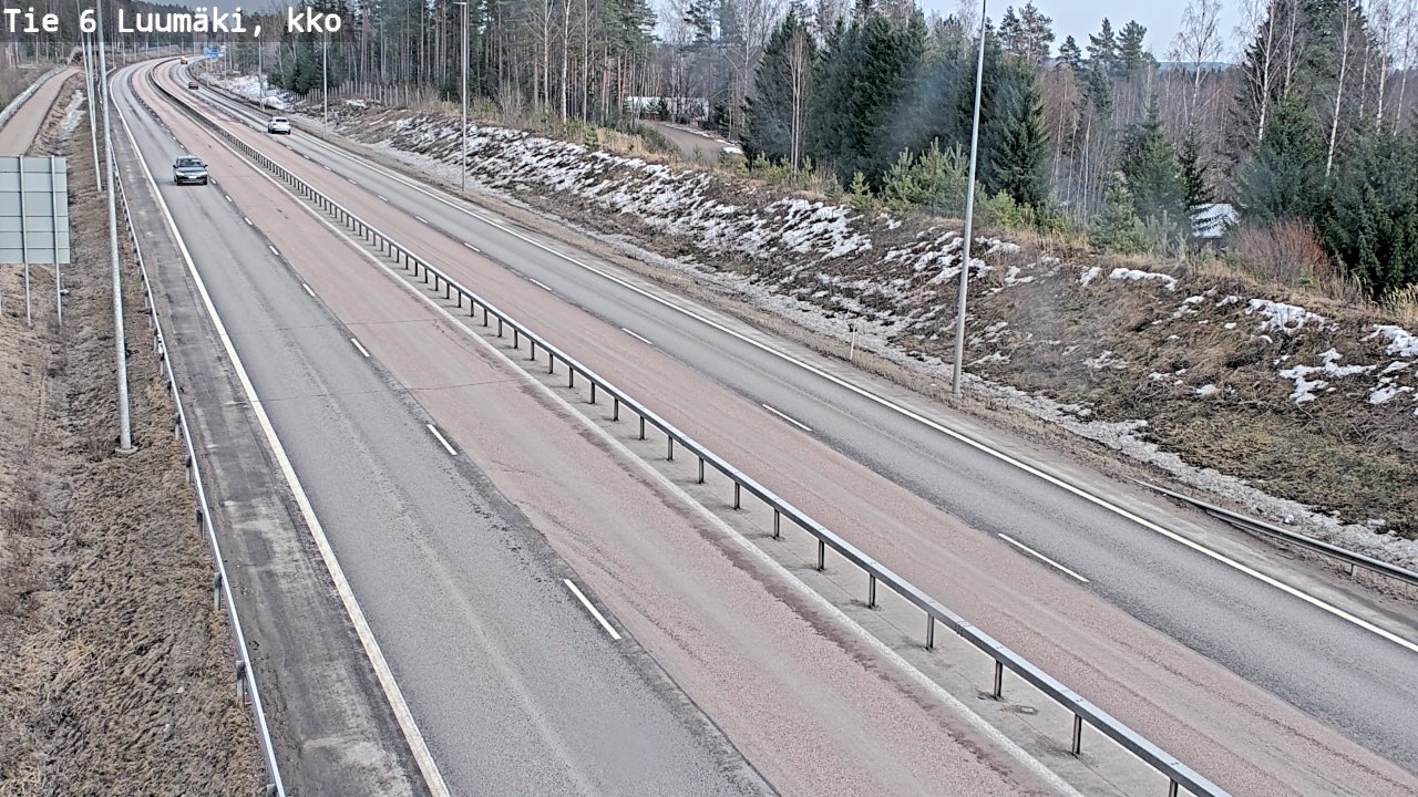 Weather Camera Image Väg 6 Luumäki, kirkko, Luumäki, Etelä-Karjala