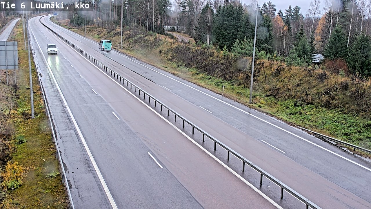 Weather Camera Image Road 6 Luumäki, kirkko, Luumäki, Etelä-Karjala