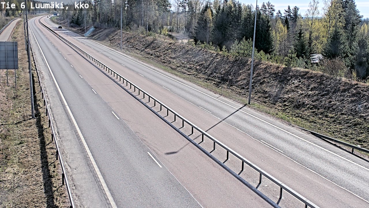 Weather Camera Image Väg 6 Luumäki, kirkko, Luumäki, Etelä-Karjala