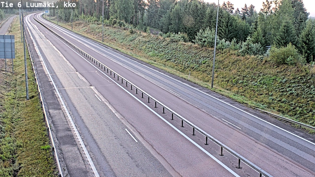 Kelikamerat Kuva Tie 6 Luumäki, kirkko, Luumäki, Etelä-Karjala