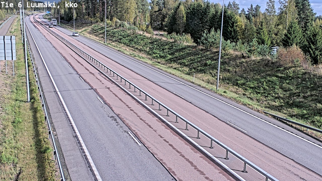 Weather Camera Image Road 6 Luumäki, kirkko, Luumäki, Etelä-Karjala