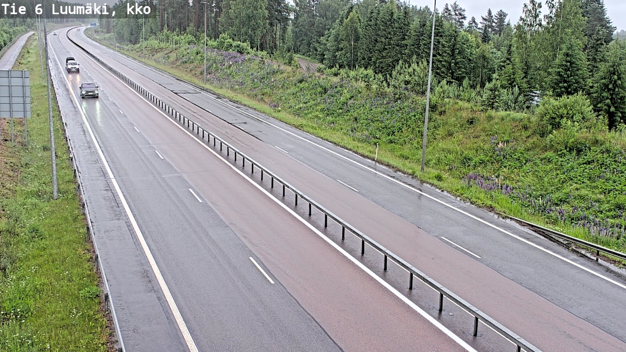 Weather Camera Image Road 6 Luumäki, kirkko, Luumäki, Etelä-Karjala