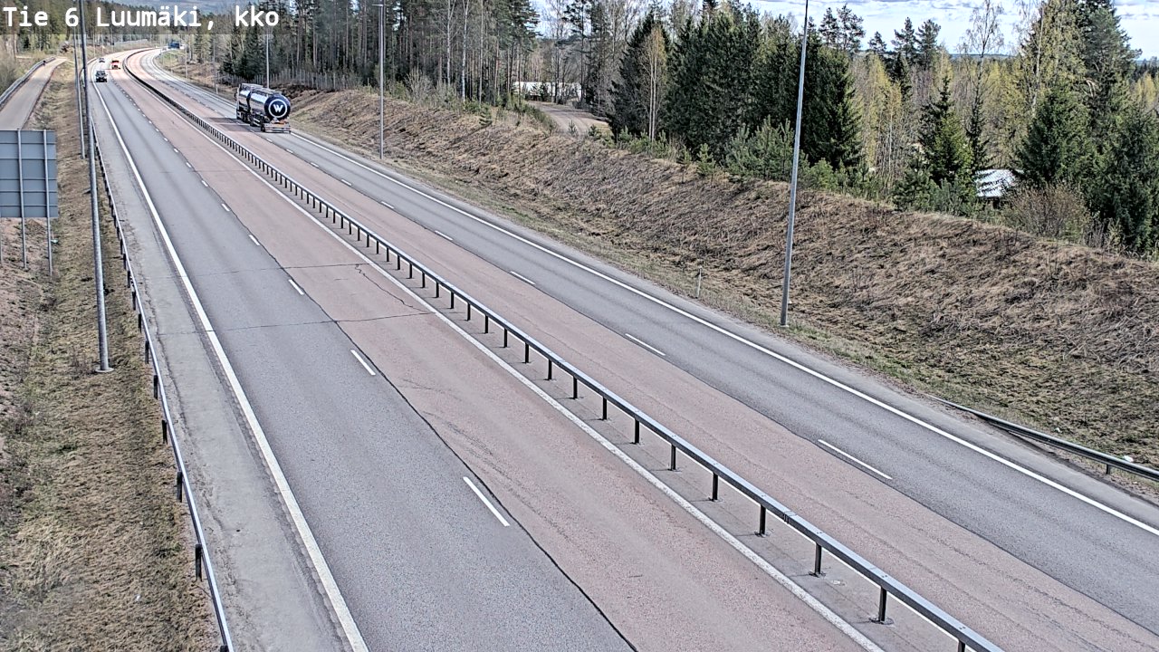 Weather Camera Image Väg 6 Luumäki, kirkko, Luumäki, Etelä-Karjala