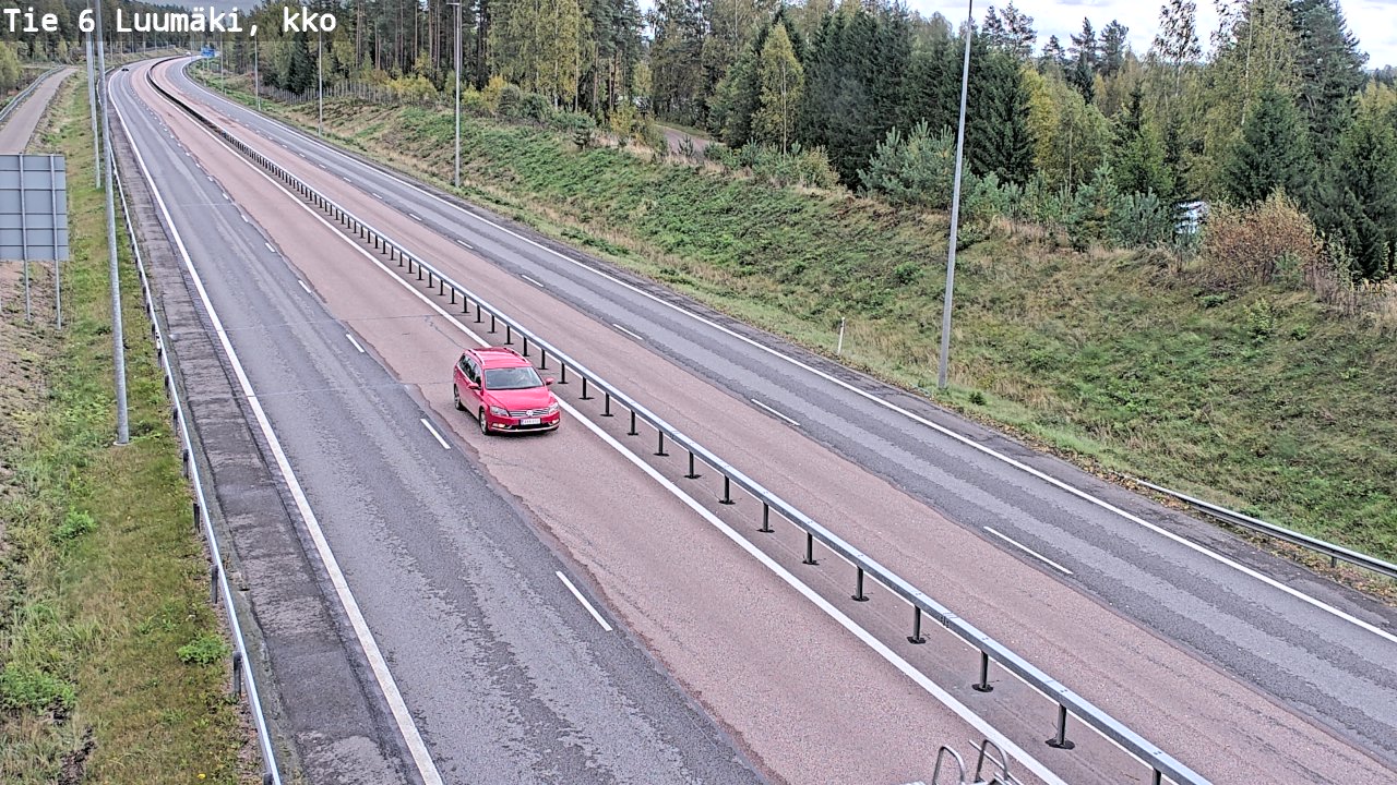Kelikamerat Kuva Tie 6 Luumäki, kirkko, Luumäki, Etelä-Karjala