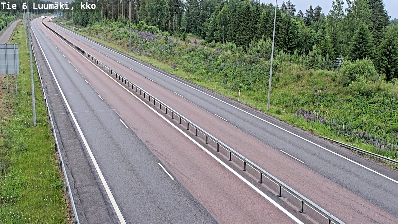 Kelikamerat Kuva Tie 6 Luumäki, kirkko, Luumäki, Etelä-Karjala