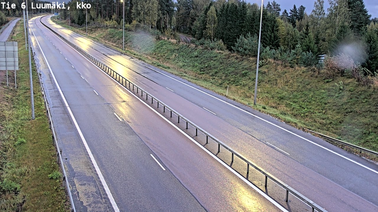 Weather Camera Image Road 6 Luumäki, kirkko, Luumäki, Etelä-Karjala