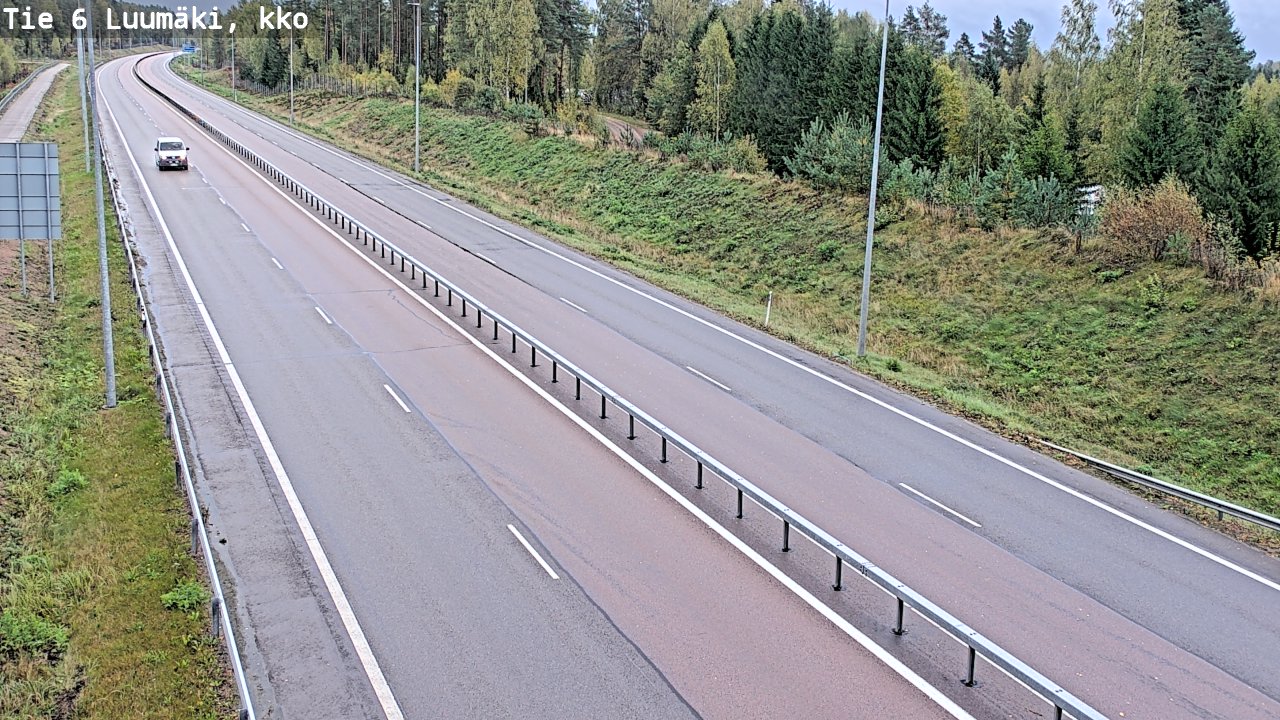 Weather Camera Image Road 6 Luumäki, kirkko, Luumäki, Etelä-Karjala