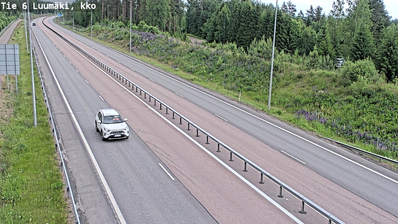 Kelikamerat Kuva Tie 6 Luumäki, kirkko, Luumäki, Etelä-Karjala
