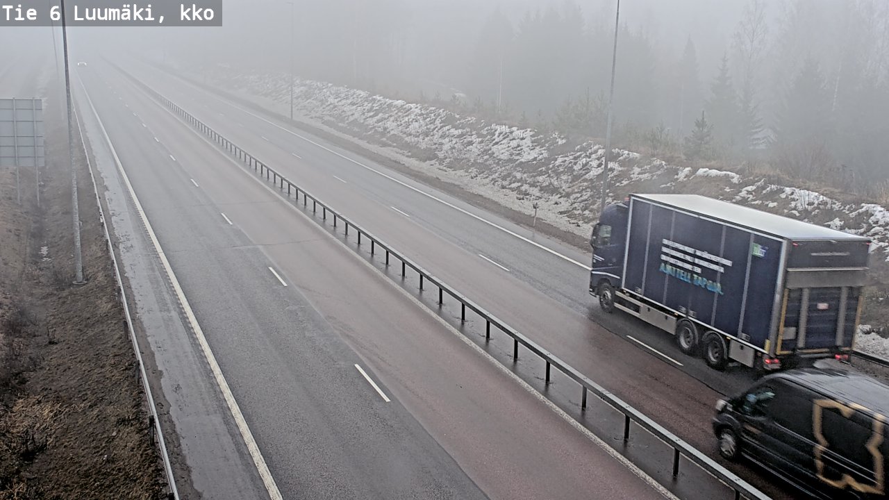 Kelikamerat Kuva Tie 6 Luumäki, kirkko, Luumäki, Etelä-Karjala