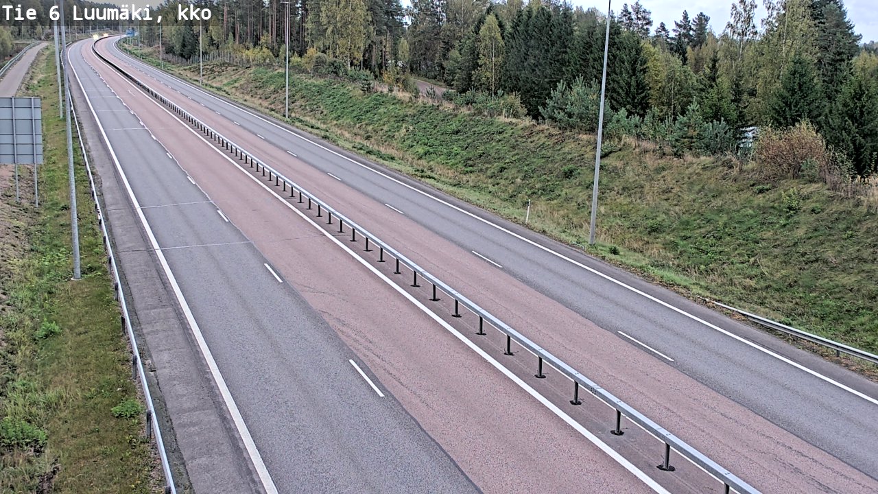 Weather Camera Image Road 6 Luumäki, kirkko, Luumäki, Etelä-Karjala