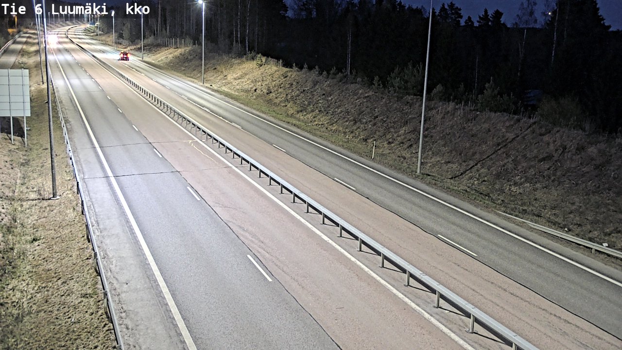 Weather Camera Image Väg 6 Luumäki, kirkko, Luumäki, Etelä-Karjala