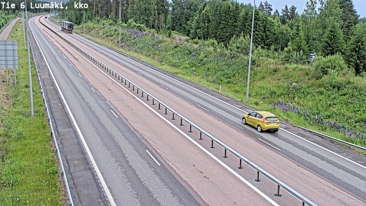 Kelikamerat Kuva Tie 6 Luumäki, kirkko, Luumäki, Etelä-Karjala