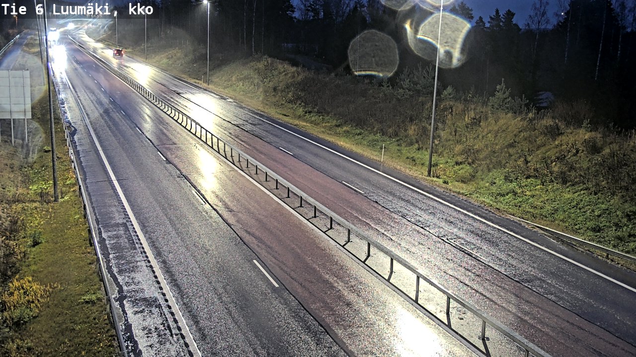 Weather Camera Image Road 6 Luumäki, kirkko, Luumäki, Etelä-Karjala