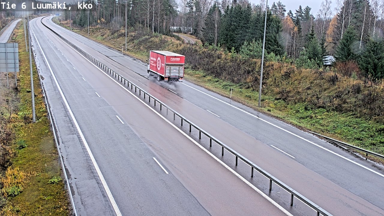 Weather Camera Image Road 6 Luumäki, kirkko, Luumäki, Etelä-Karjala