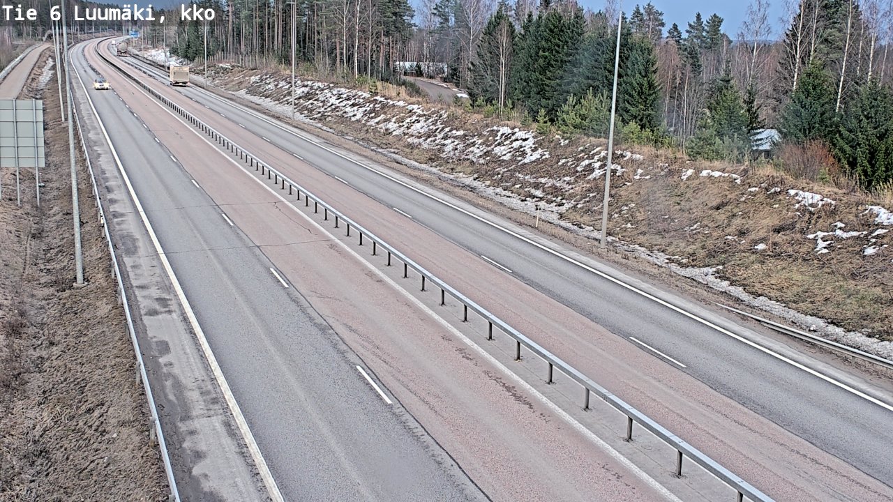 Weather Camera Image Road 6 Luumäki, kirkko, Luumäki, Etelä-Karjala