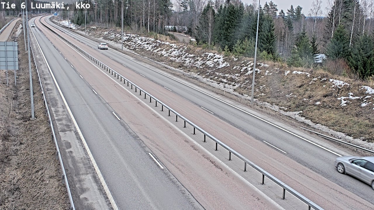 Weather Camera Image Väg 6 Luumäki, kirkko, Luumäki, Etelä-Karjala
