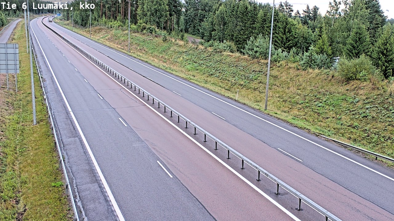 Kelikamerat Kuva Tie 6 Luumäki, kirkko, Luumäki, Etelä-Karjala