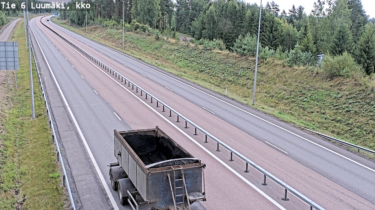 Kelikamerat Kuva Tie 6 Luumäki, kirkko, Luumäki, Etelä-Karjala