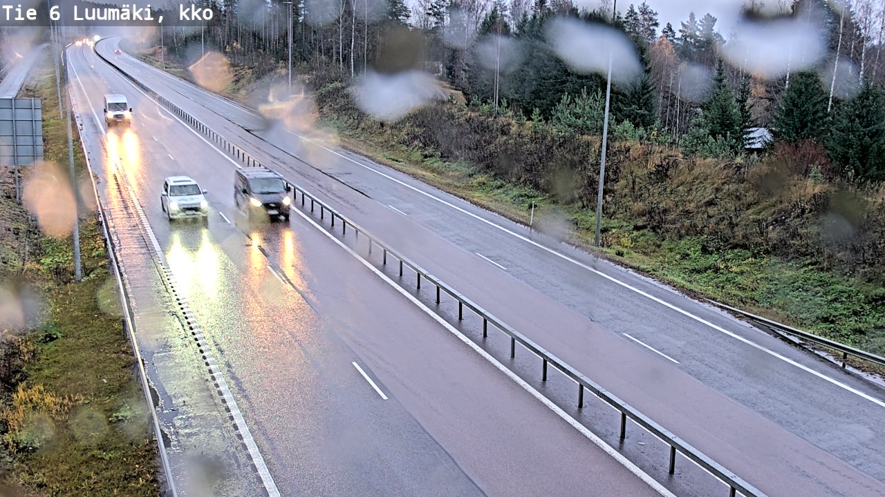 Weather Camera Image Road 6 Luumäki, kirkko, Luumäki, Etelä-Karjala