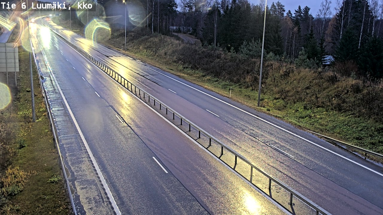 Weather Camera Image Road 6 Luumäki, kirkko, Luumäki, Etelä-Karjala