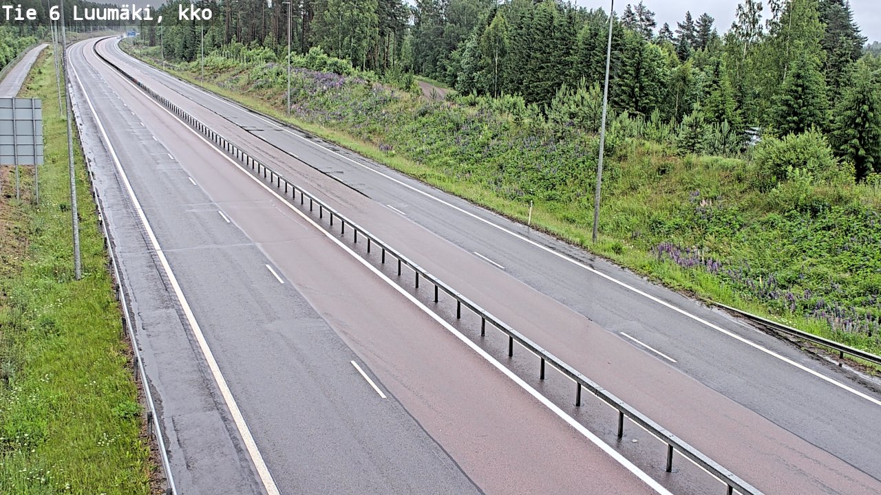 Weather Camera Image Road 6 Luumäki, kirkko, Luumäki, Etelä-Karjala