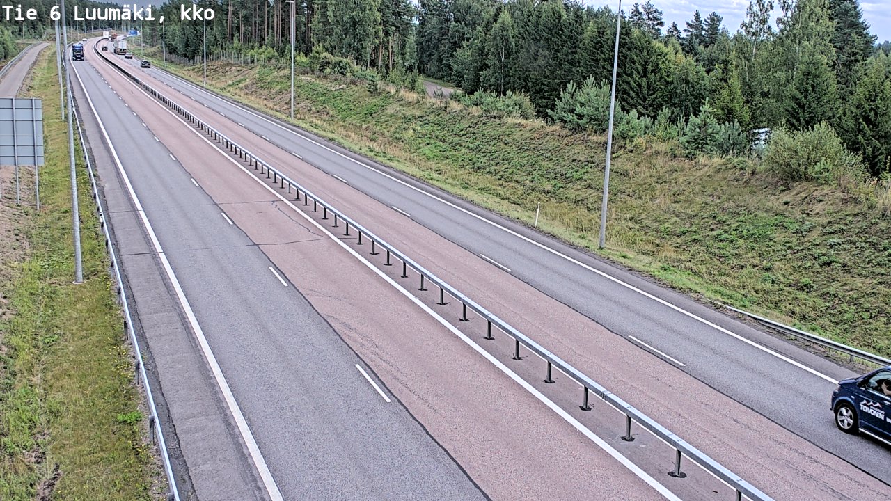 Weather Camera Image Road 6 Luumäki, kirkko, Luumäki, Etelä-Karjala