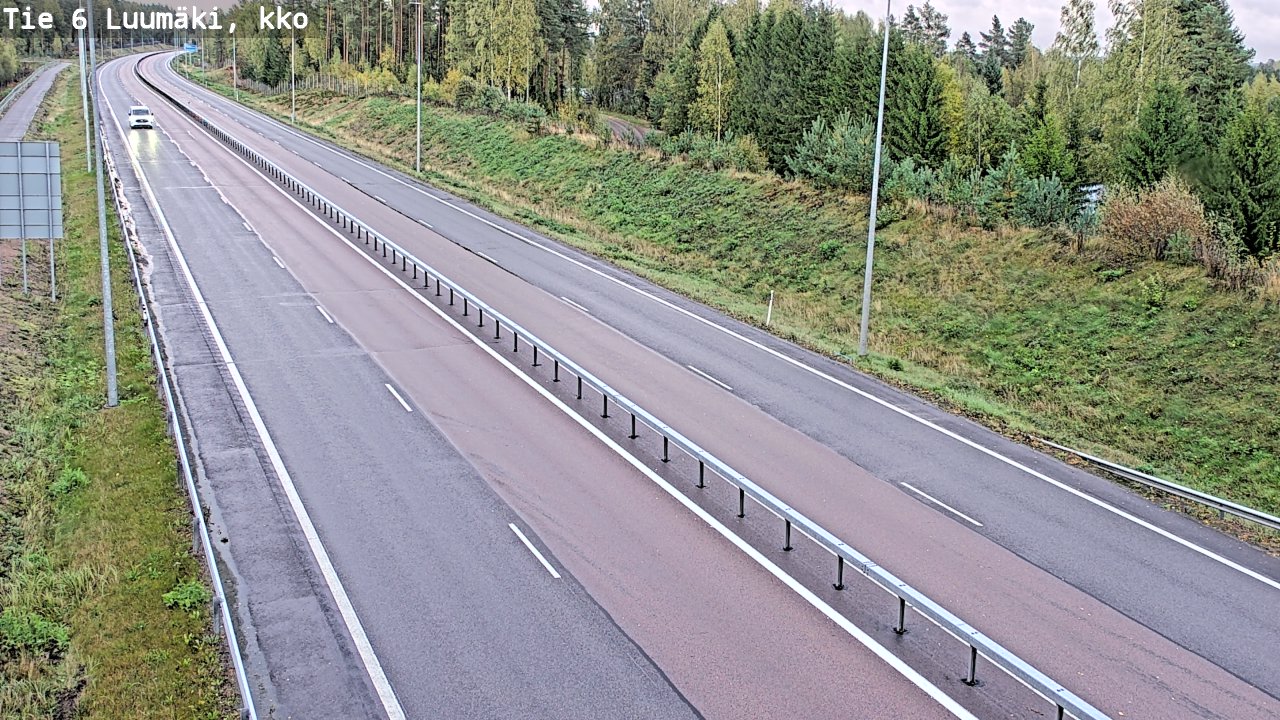 Weather Camera Image Road 6 Luumäki, kirkko, Luumäki, Etelä-Karjala