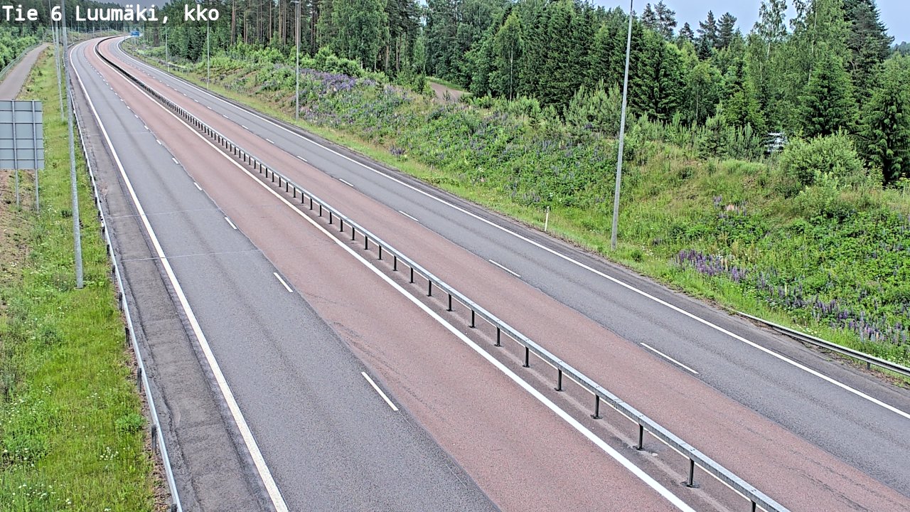 Kelikamerat Kuva Tie 6 Luumäki, kirkko, Luumäki, Etelä-Karjala
