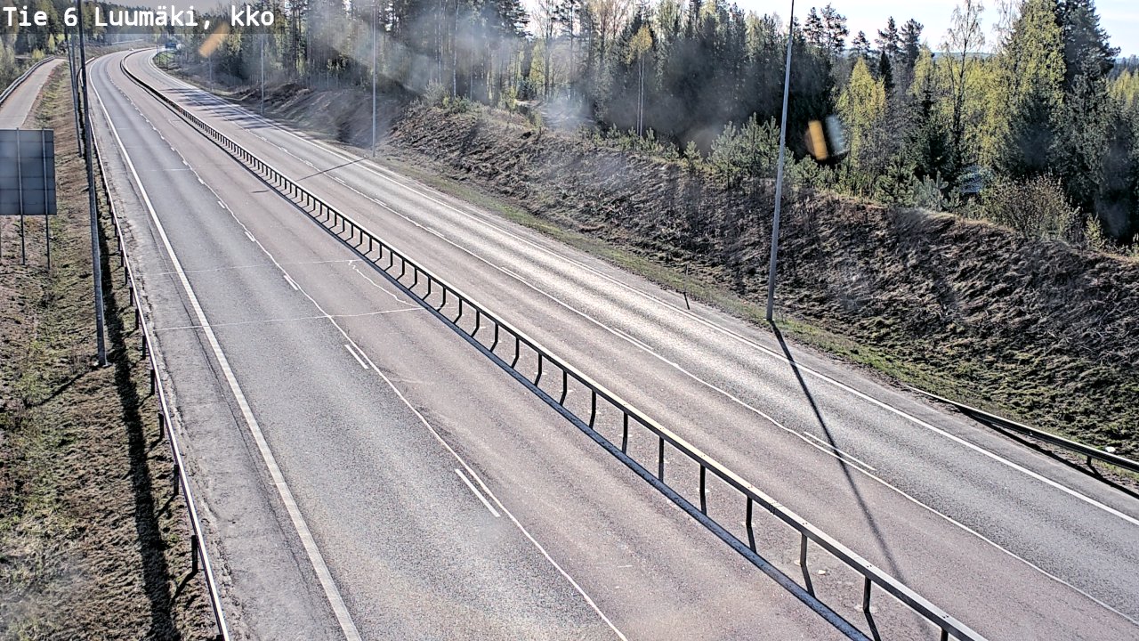 Weather Camera Image Road 6 Luumäki, kirkko, Luumäki, Etelä-Karjala