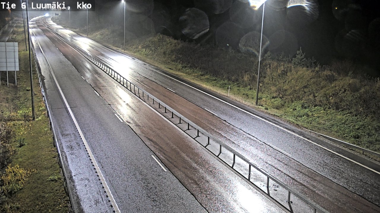 Weather Camera Image Väg 6 Luumäki, kirkko, Luumäki, Etelä-Karjala