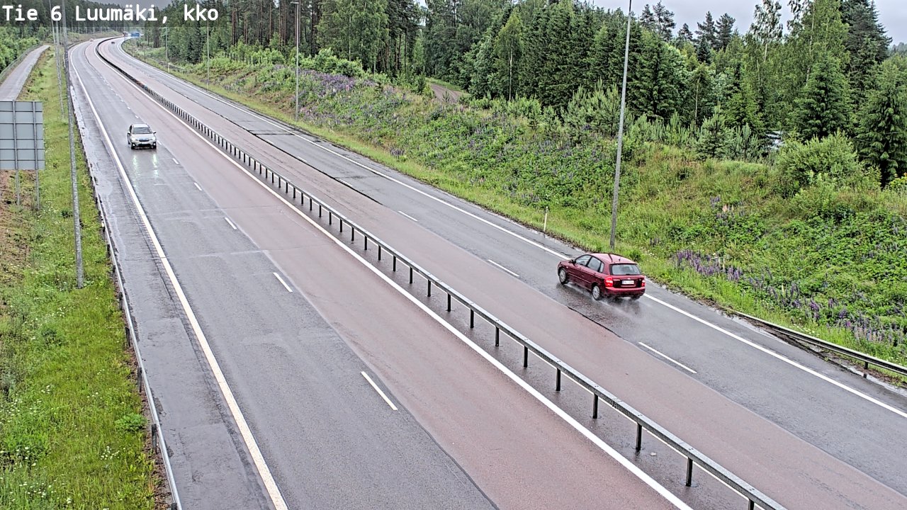 Weather Camera Image Road 6 Luumäki, kirkko, Luumäki, Etelä-Karjala