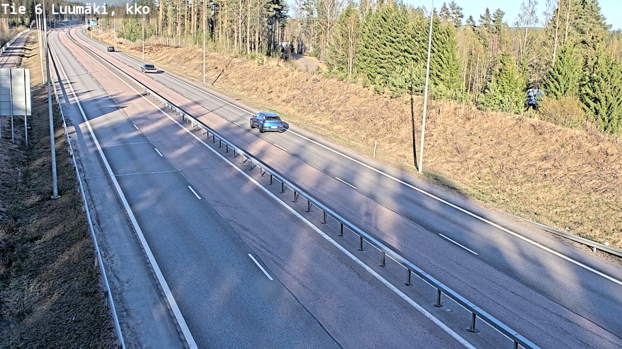 Weather Camera Image Väg 6 Luumäki, kirkko, Luumäki, Etelä-Karjala