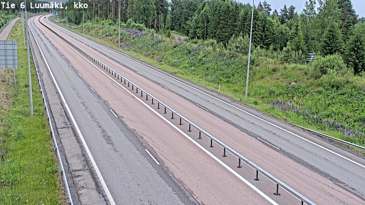 Kelikamerat Kuva Tie 6 Luumäki, kirkko, Luumäki, Etelä-Karjala