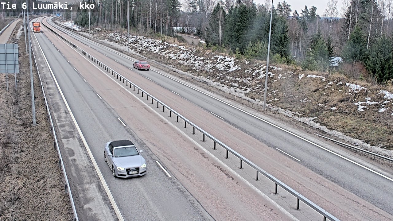 Weather Camera Image Väg 6 Luumäki, kirkko, Luumäki, Etelä-Karjala