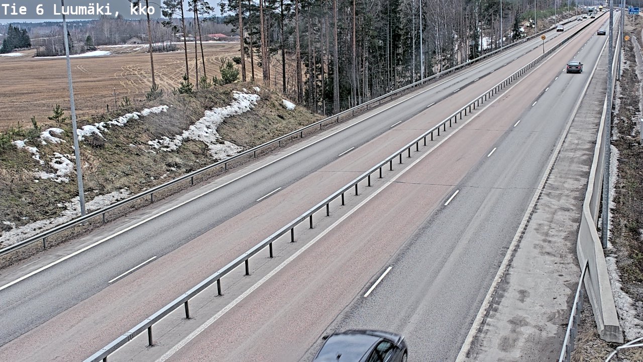 Weather Camera Image Väg 6 Luumäki, kirkko, Luumäki, Etelä-Karjala