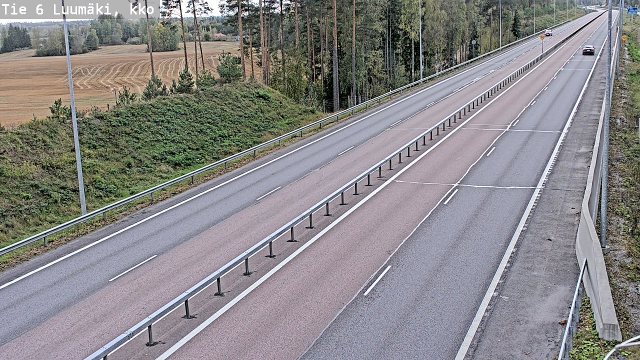 Kelikamerat Kuva Tie 6 Luumäki, kirkko, Luumäki, Etelä-Karjala