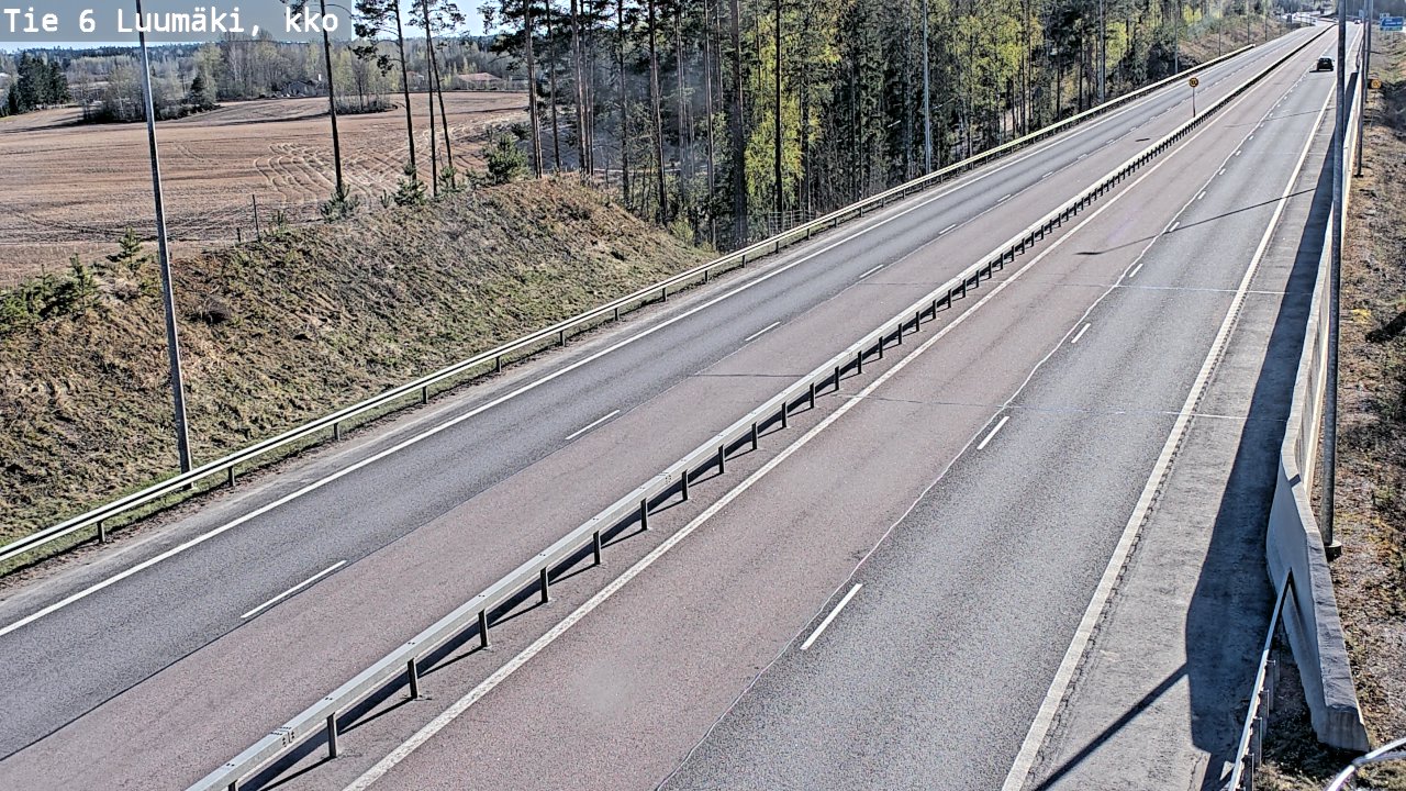 Kelikamerat Kuva Tie 6 Luumäki, kirkko, Luumäki, Etelä-Karjala