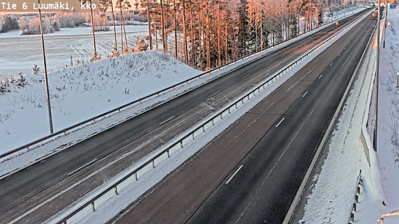 Kelikamerat Kuva Tie 6 Luumäki, kirkko, Luumäki, Etelä-Karjala