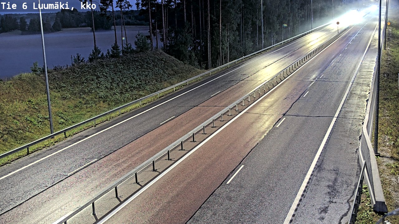 Kelikamerat Kuva Tie 6 Luumäki, kirkko, Luumäki, Etelä-Karjala