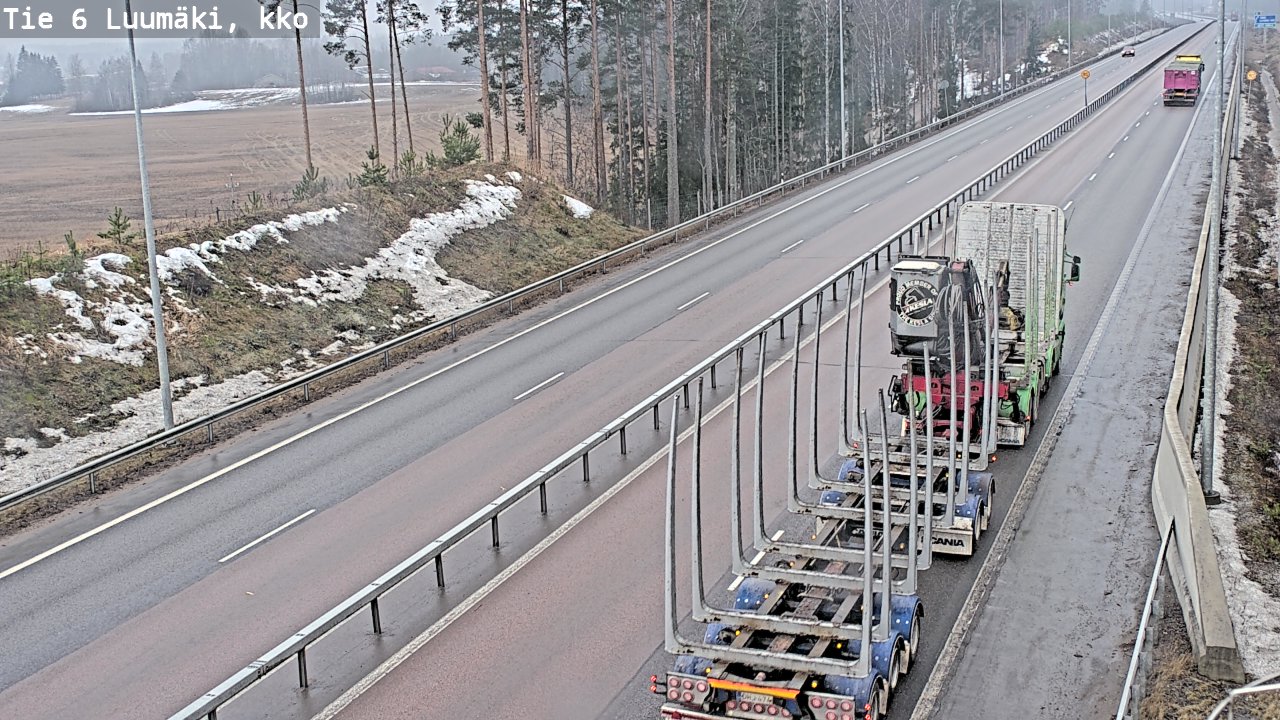 Kelikamerat Kuva Tie 6 Luumäki, kirkko, Luumäki, Etelä-Karjala