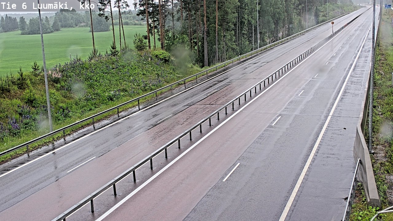 Kelikamerat Kuva Tie 6 Luumäki, kirkko, Luumäki, Etelä-Karjala