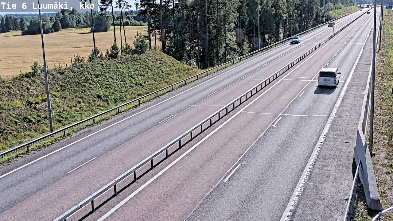 Kelikamerat Kuva Tie 6 Luumäki, kirkko, Luumäki, Etelä-Karjala