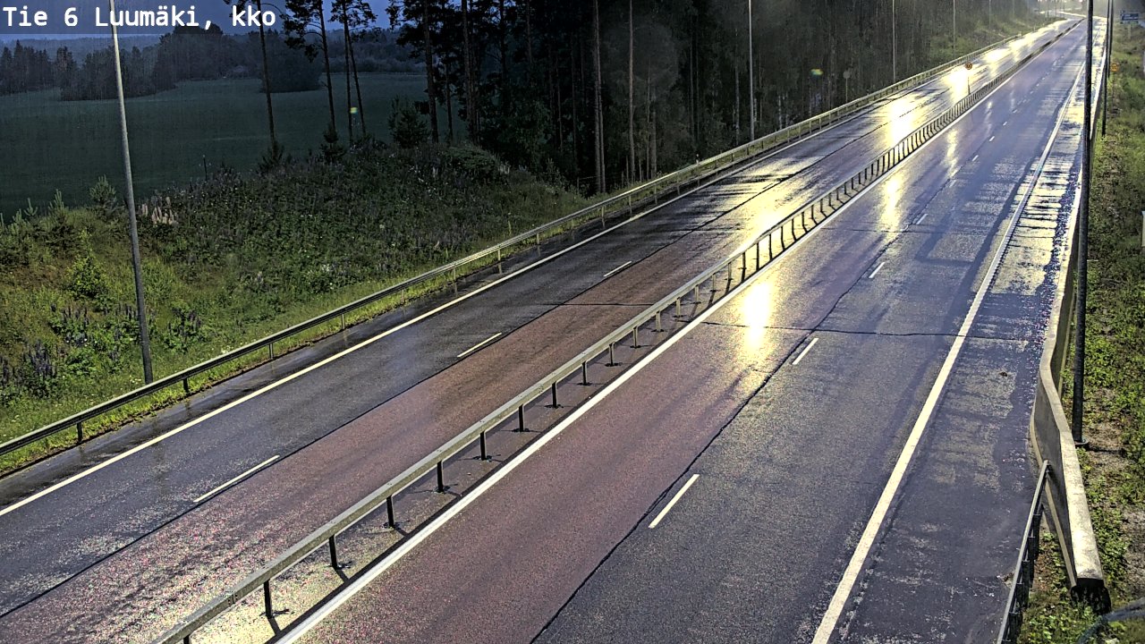 Kelikamerat Kuva Tie 6 Luumäki, kirkko, Luumäki, Etelä-Karjala