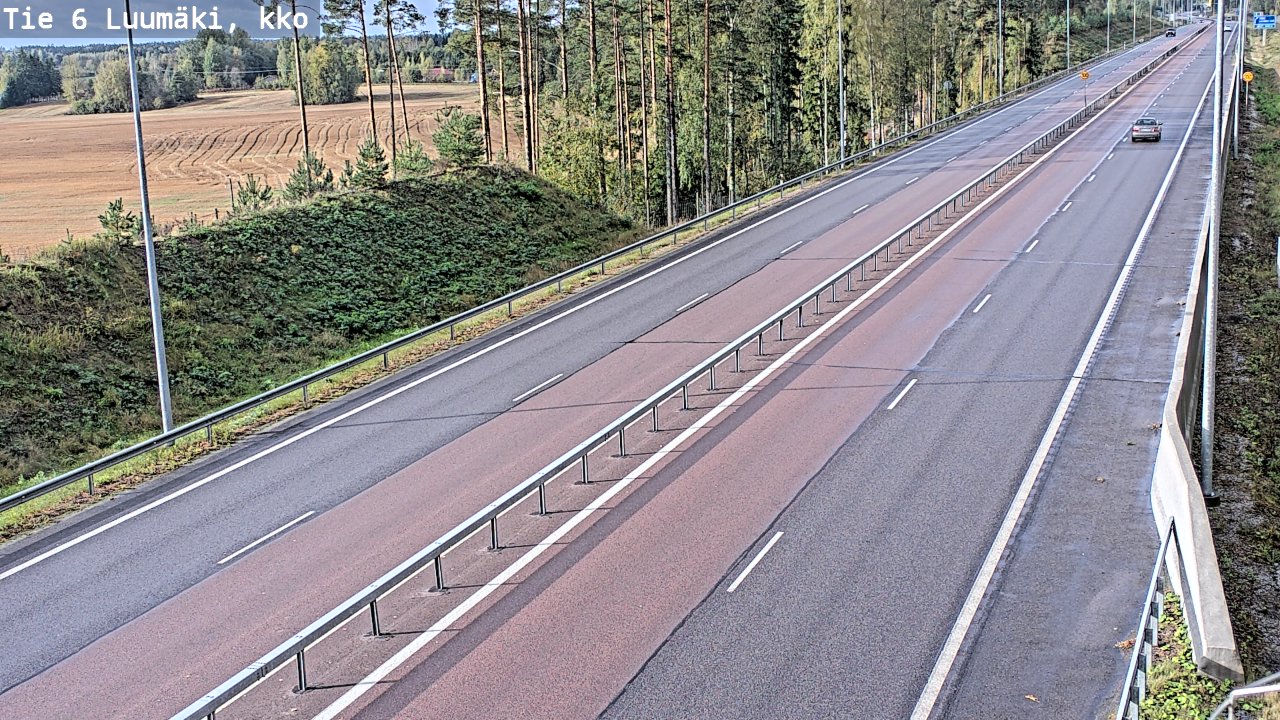 Kelikamerat Kuva Tie 6 Luumäki, kirkko, Luumäki, Etelä-Karjala