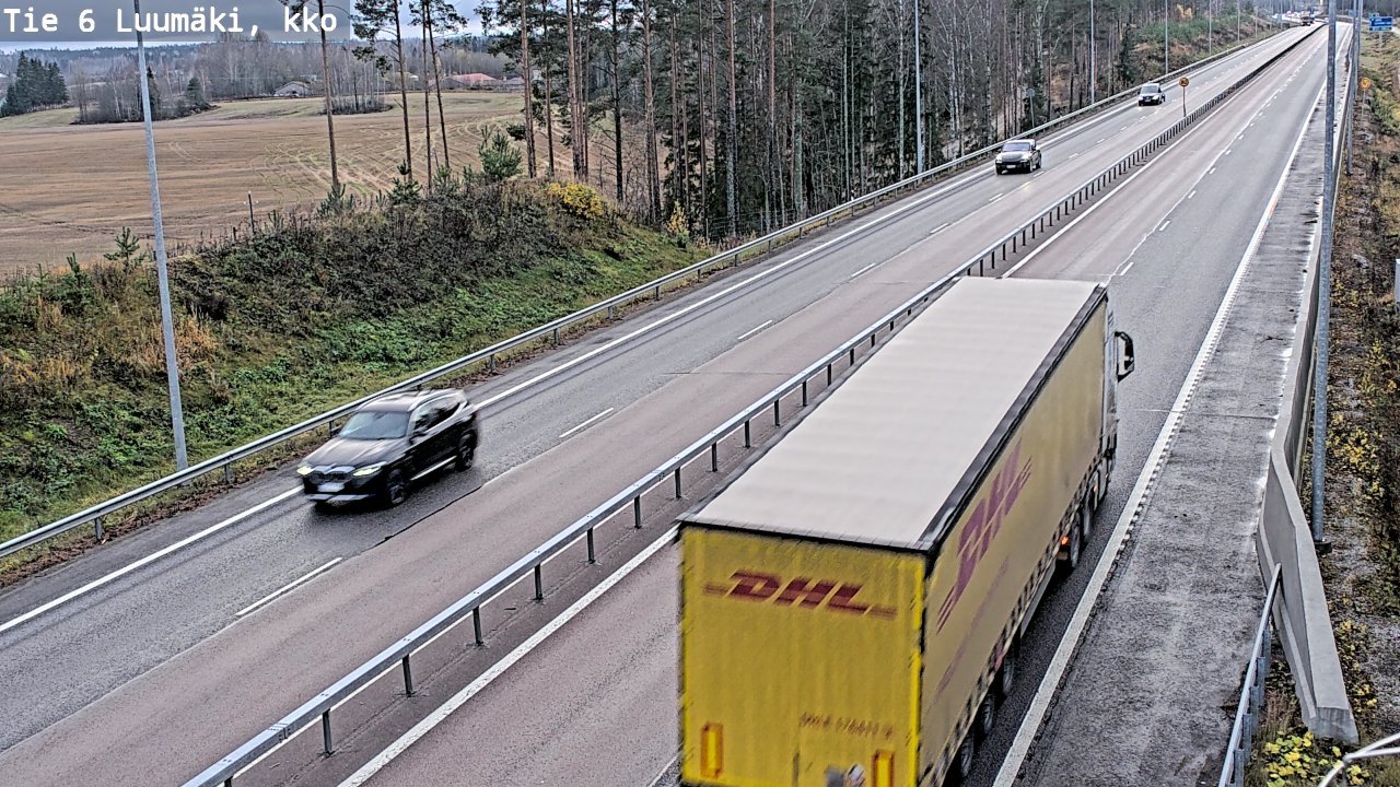 Kelikamerat Kuva Tie 6 Luumäki, kirkko, Luumäki, Etelä-Karjala